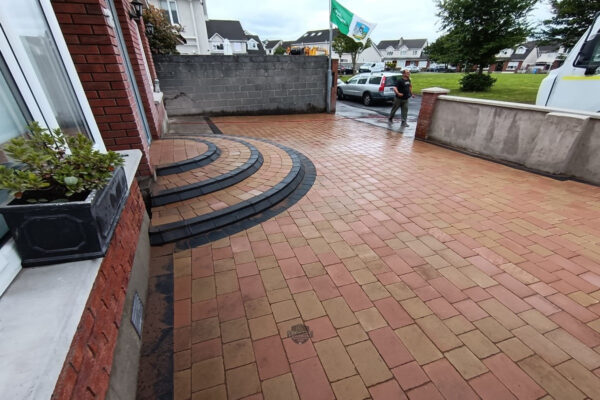 Driveway with Barleystone Paving and Halfmoon Steps in Limerick City 6.jpeg