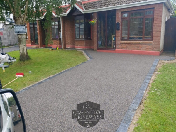 Two Resin Bound Driveways with Charcoal Border in Limerick City 5.jpeg