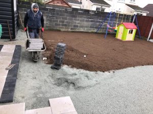 Barleystone and Turf Lawn Patio Installation in Limerick City