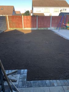 Barleystone and Turf Lawn Patio Installation in Limerick City