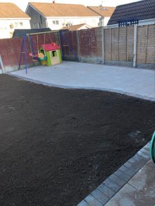 Barleystone and Turf Lawn Patio Installation in Limerick City