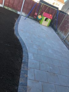 Barleystone and Turf Lawn Patio Installation in Limerick City