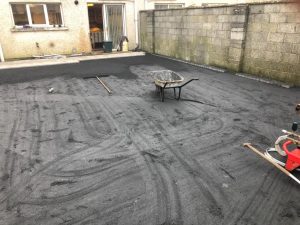 Barleystone Patio with Artificial Grass in Limerick