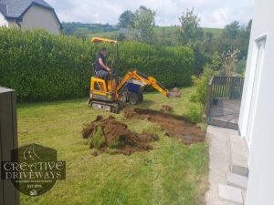 Barleystone Patio with Damsen Border in Limerick City