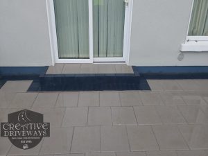 Barleystone Patio with Damsen Border in Limerick City