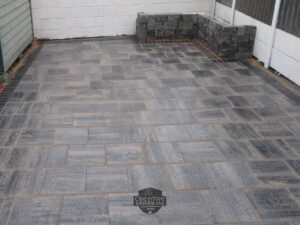 Barleystone Patio with Damson Border in Limerick City