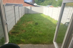 Barleystone Paved Patio with Charcoal Border in Kildare Town