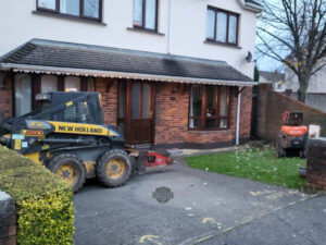 Barleystone Walnut Paved Driveway with Charcoal Border in Naas, Co. Kildare