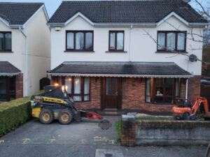 Barleystone Walnut Paved Driveway with Charcoal Border in Naas, Co. Kildare