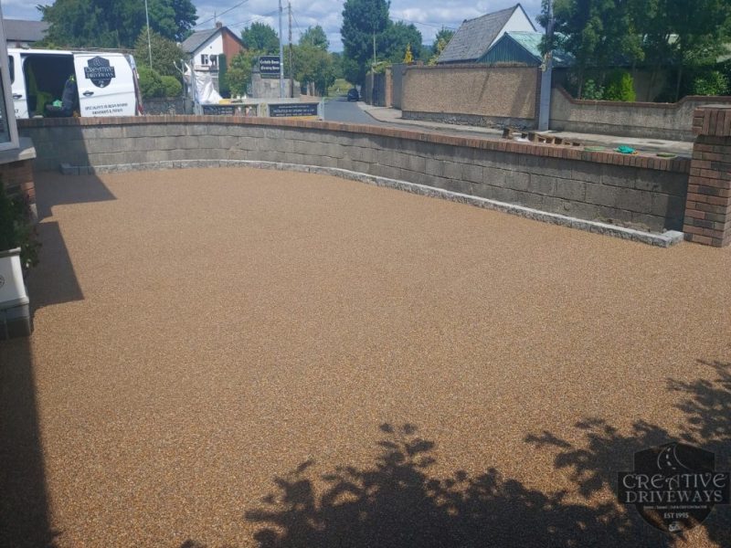 Golden Brown Resin Bound Driveway in Limerick City