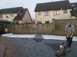 Gravel Driveway with Repurposed Paving Blocks in Limerick City