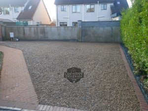 Gravel Driveway with Repurposed Paving Blocks in Limerick City