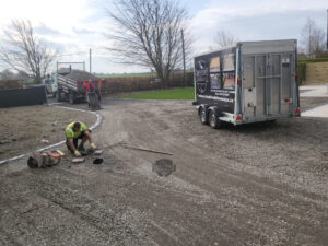 Large Tar and Chip Driveway in Naas, Co. Kildare