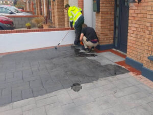 New Tint and Seal on an Imprint Concrete Driveway in Maynooth, Co. Kildare