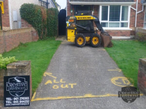 Resin Bound Driveway with Brick Border and Step in Celbridge, Co. Kildare