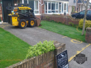 Resin Bound Driveway with Brick Border and Step in Celbridge, Co. Kildare