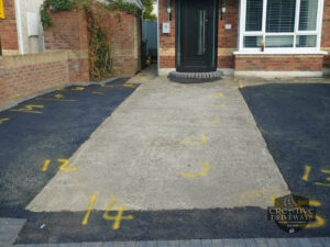 Resin Bound Driveway with Brick Border and Step in Celbridge, Co. Kildare