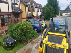 Resin Bound Driveway with Brindle Keykerbs in Limerick City