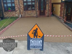 Resin Bound Driveway with Brindle Keykerbs in Limerick City