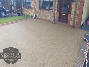 Resin Bound Driveway with Brindle Keykerbs in Limerick City