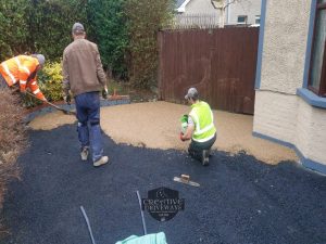 Resin Bound Driveway with Granite Brick Apron in Limerick City