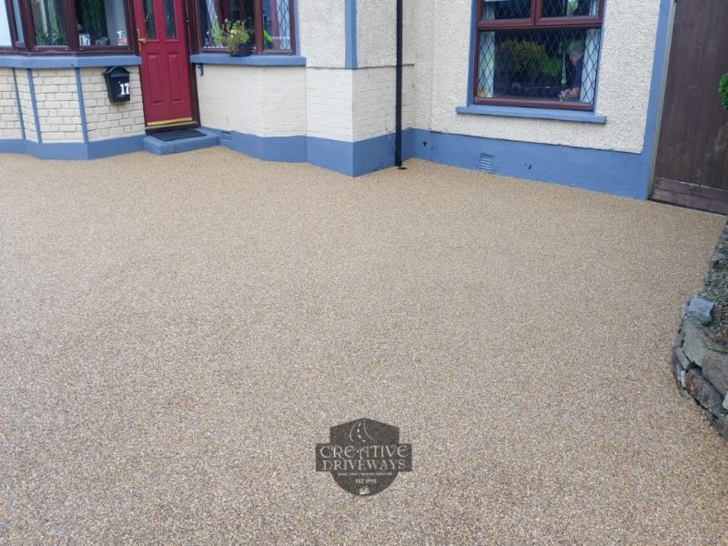 Resin Bound Driveway with Granite Brick Apron in Limerick City