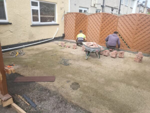 SMA Patio with Brick Border in Newbridge, Co. Kildare