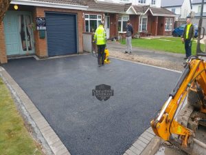 SMA Tarmac Driveway with Birch Border in Corbally, Limerick