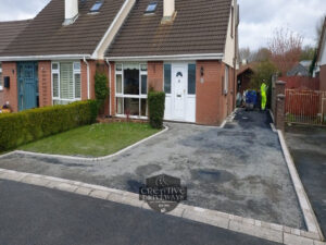 SMA Tarmac Driveway with Birch Border in Limerick City