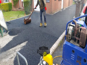 SMA Tarmac Driveway with Birch Border in Limerick City