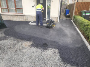 SMA Tarmac Driveway with Granite Setts and Kerbing in Naas, Co. Kildare