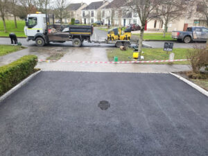 SMA Tarmac Driveway with Granite Setts and Kerbing in Naas, Co. Kildare