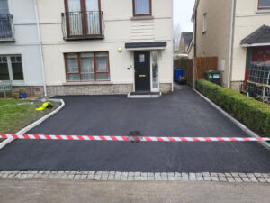 SMA Tarmac Driveway with Granite Setts and Kerbing in Naas, Co. Kildare