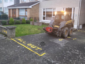 SMA Tarmac Driveway with Kilsaran Paved Border and Steps in Dundrum, Dublin