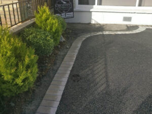 SMA Tarmac Driveway with Kilsaran Paved Border and Steps in Dundrum, Dublin