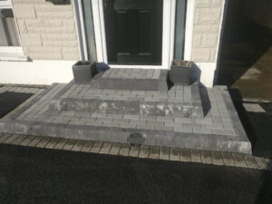 SMA Tarmac Driveway with Kilsaran Paved Border and Steps in Dundrum, Dublin