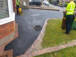 SMA Tarmac Driveway with Mulberry Border in Corbally, Limerick