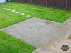 Silver Grey Barleystone Patio with Damsen Border in Limerick City