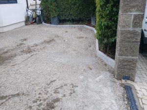 Tar and Chip Driveway with New Kerbing and Step in Bray, Co. Wicklow