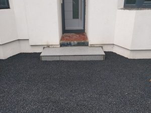 Tar and Chip Driveway with New Kerbing and Step in Bray, Co. Wicklow