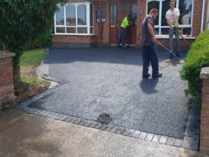 Tarmac Driveway with Barleystone Border in Limerick City