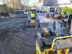 Tarmac Driveway with Barleystone Paved Border in Newbridge, Co. Kildare