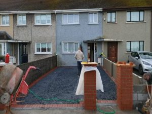 Tarmac Driveway with Brick Pillars in Limerick City