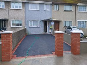 Tarmac Driveway with Brick Pillars in Limerick City