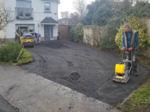 Tarmac Driveway with Natural Grey Paved Border in Naas, Co. Kildare