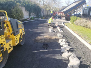 Tarmac Driveway with Natural Grey Paved Border in Naas, Co. Kildare