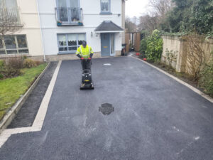 Tarmac Driveway with Natural Grey Paved Border in Naas, Co. Kildare