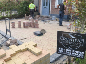 Tegula Paved Driveway with Charcoal Border in Rathcoole, Co. Dublin
