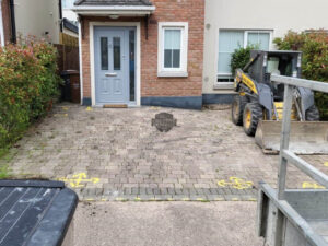 Tegula Paved Driveway with Charcoal Border in Rathcoole, Co. Dublin