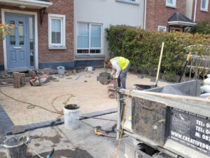 Tegula Paved Driveway with Charcoal Border in Rathcoole, Co. Dublin